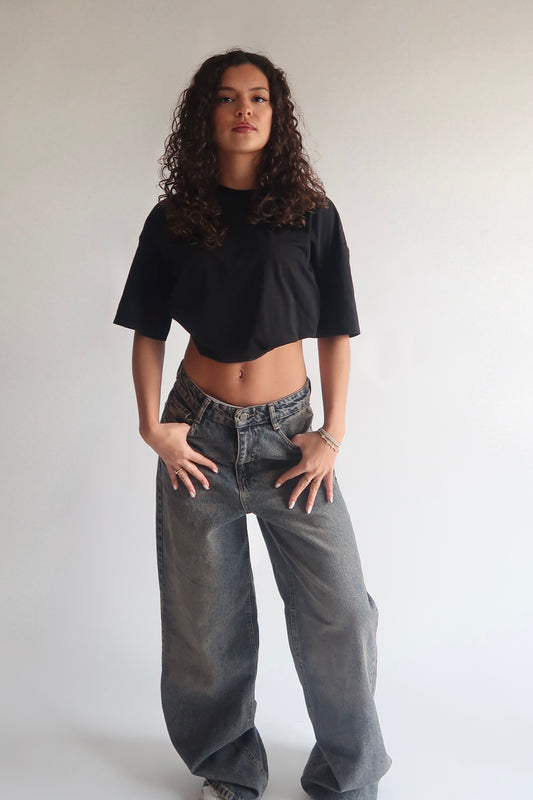 AFTER7 baggy jeans blue grey